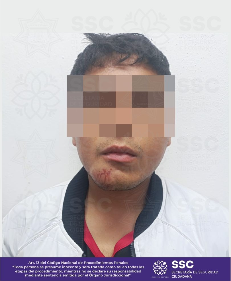 Detiene SSC a cuatro sujetos por portación ilegal de arma de fuego en Zacatelco